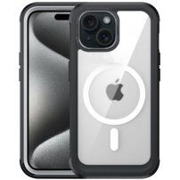 Etui wstrząsoodporne ze wzmocnionymi narożnikami i MagSafe na iPhone 15 Plus - czarne