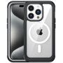 Etui wstrząsoodporne ze wzmocnionymi narożnikami i MagSafe na iPhone 15 Pro Max - czarne