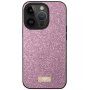 Eleganckie, błyszczące etui SULADA na iPhone 15 Pro - różowy