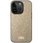Eleganckie, błyszczące etui SULADA na iPhone 15 Pro - złoty