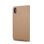 2w1 zdejmowany pokrowiec flip do iPhone XS Max - brązowy