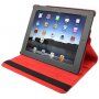 Obrotowy 360° pokrowiec ochronny do iPad 2 / 3 / 4 - czerwony
