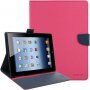 GOOSPERY pokrowiec z teksturą dla iPad 2 / 3 / 4 - fuksjowe