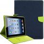 GOOSPERY pokrowiec z teksturą dla iPad 2 / 3 / 4 - ciemny niebieski