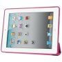 Pokrowiec ze stojakiem i funkcją usypiania dla iPad 2 / 3 / 4 - fuksja