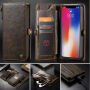 CASEME 2w1 zdejmowany pokrowiec do iPhone XS Max - brązowy