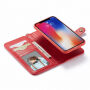 2w1 zdejmowany pokrowiec z pętlą do iPhone XS Max - czerwony