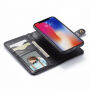 2w1 zdejmowany pokrowiec z pętlą do iPhone XS Max - czarny
