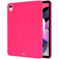 Etui matowe z miękkiego tworzywa sztucznego na iPad Air 4 (2020) / Air 5 (2022) - neonowy róż