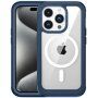 Etui wstrząsoodporne ze wzmocnionymi narożnikami i MagSafe na iPhone 15 Pro - niebieskie