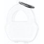 Ochronny półprzezroczysty pokrowiec z karabińczykiem do AirPods Max 1 / 2 - biały