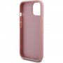 Etui brokatowe Guess Fixed Glitter 4G Metal Logo na iPhone 12 / 12 Pro - różowy