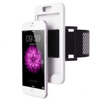 Futerał sportowy na rękę 2w1 dla Apple iPhone 6 / 6S - biały