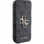 Etui z klapką Guess 4G Metal Logo na iPhone 15 Pro Max - szare
