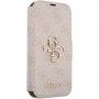 Etui z klapką Guess 4G Metal Logo na iPhone 15 Pro Max - różowe