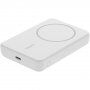 Power bank BELKIN BoostCharge MagSafe z podstawką i portem USB-C do iPhone'a - 5 000 mAh - biała