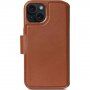 Etui zdejmowalne z klapką Decoded Detachable Wallet 2w1na iPhone 15 Plus - brązowe