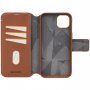 Etui zdejmowalne z klapką Decoded Detachable Wallet 2w1na iPhone 15 Plus - brązowe
