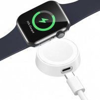 Mini przenośna ładowarka bezprzewodowa do zegarka Apple Watch - biała