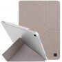 UNIQ Yorker Kanvas Plus pokrowiec ze origami stojakiem do iPad Air 4 (2020) / Air 5 (2022) / Pro 11" (2018) - beżowy
