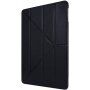 Jedwabisty pokrowiec z funkcją spania i origami stojakiem do iPad Air 4 (2020) / Air 5 (2022) / Pro 11" (2018-2022) - czarne