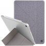 UNIQ Yorker Kanvas Plus pokrowiec ze origami stojakiem do iPad Air 4 (2020) / Air 5 (2022) / Pro 11" (2018) - szary