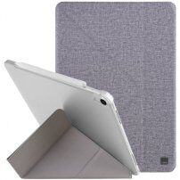 UNIQ Yorker Kanvas Plus pokrowiec ze origami stojakiem do iPad Air 4 (2020) / Air 5 (2022) / Pro 11" (2018) - szary