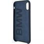 BMW Silicone Hard Case etui do iPhone X / XS - morskie niebieskie