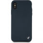 BMW Silicone Hard Case etui do iPhone X / XS - morskie niebieskie