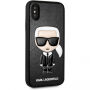 Karl Lagerfeld Ikonik TPU pokrowiec do iPhone X / XS - czarny