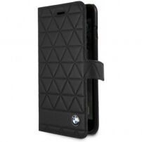 BMW Hexagon leather Book pokrowiec do iPhone 7 Plus / 8 Plus - czarny