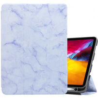 Marmurowa obudowa z miejscem na Apple Pencil dla iPad Pro 11" (2018-2022) - fioletowy