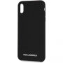 Karl Lagerfeld Silver Logo Silicone Case etui do iPhone XR - czarne