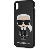 Karl Lagerfeld Ikonik TPU pokrowiec do iPhone XR - czarny