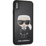 Karl Lagerfeld Ikonik TPU pokrowiec do iPhone XS Max - czarny