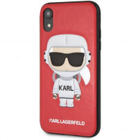 Karl Lagerfeld Space Cosmonaut case etui do iPhone XR - czerwone