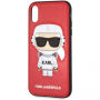 Karl Lagerfeld Space Cosmonaut case etui do iPhone XR - czerwone