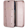 Guess Kaia Book case pokrowiec do iPhone X / XS - różowo-złoty