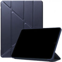 Pokrowiec ze origami stojakiem do iPad Air 4 (2020) / Air 5 (2022) / Pro 11" (2018) - ciemnoniebieski