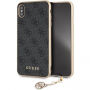 Guess Charms Hard case etui do iPhone XS Max - szare