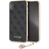 Guess Charms Hard case etui do iPhone XS Max - szare