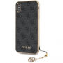 Guess Charms Hard case etui do iPhone XS Max - szare