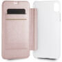 Guess PU Leather Book Case Iridescent pokrowiec do iPhone XR - różowo-złoty