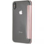 Guess PU Leather Book Case Iridescent pokrowiec do iPhone XS Max - różowo-złoty