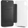 Guess PU Leather Book Case Iridescent pokrowiec do iPhone XR - czarny