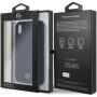 Mercedes Silicon / Fiber case Lining etui do iPhone XR - morskie niebieskie