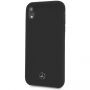 Mercedes Silicon/Fiber case Lining etui do iPhone XR - czarne