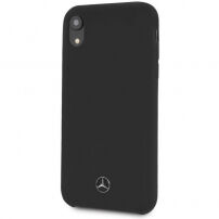 Mercedes Silicon/Fiber case Lining etui do iPhone XR - czarne