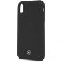 Mercedes Silicon/Fiber case Lining etui do iPhone XR - czarne