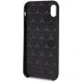 Mercedes Silicon/Fiber case Lining etui do iPhone XR - czarne